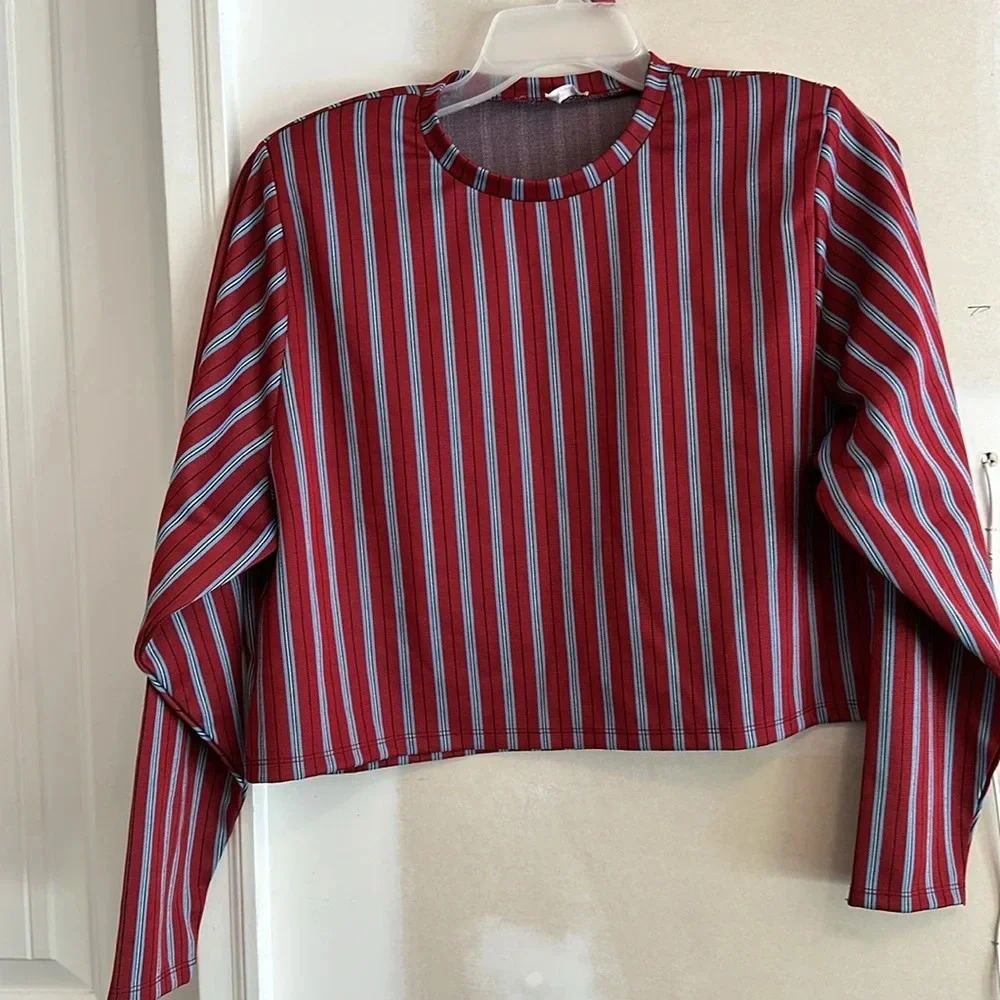 Zara WB Collection Boxy Cropped Top size medium